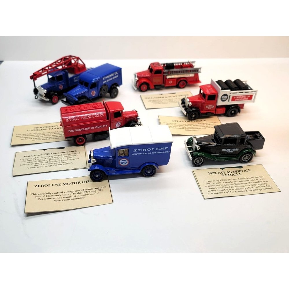 Lledo Standard Oil Chevron Trucks Zeroline, Atlas Tires, Red Crown JR326